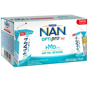 Sữa dinh dưỡng pha sẵn Nestlé NAN OPTIPRO Kid 115ml (lốc 6 hộp)