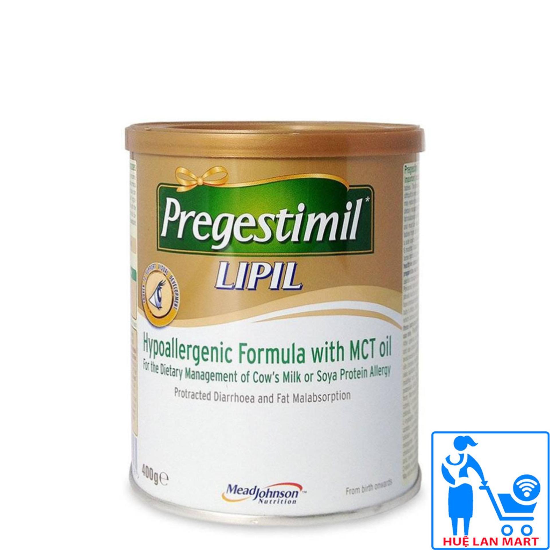 Sữa dinh dưỡng Pregestimil Lipil - hộp 400g (dành cho trẻ dị ứng, kém hấp thu)