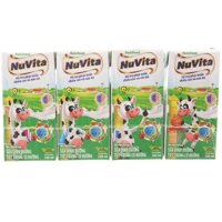 Sữa đủ dinh dưỡng khử trùng sở hữu đàng Nuvita 180ml (4 hộp)