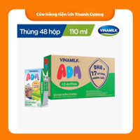Sữa dinh dưỡng Vinamilk ADM Có Đường - Thùng 48 hộp 110ml