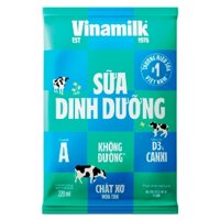 Sữa Dinh Dưỡng Vinamilk Không Đường, Có Đường ,Và Ít Đường Bịch 220ml