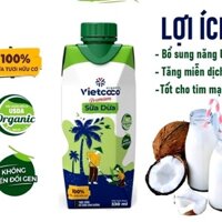 Sữa dừa Oganic Vietcoco 1 thùng 24 hộp 100% hữu cơ - tốt cho sức khỏe