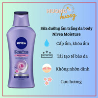 Sữa dưỡng ẩm trắng da body Nivea Moisture Nhật Bản dưỡng trắng-chống lão hóa-tái tạo da, tặng Kem chống nắng bản limited