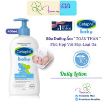 Sữa Dưỡng Da Giữ Ẩm Toàn Thân Cetaphil Baby Daily Lotion Dịu Nhẹ An Toàn Cho Bé 400ml