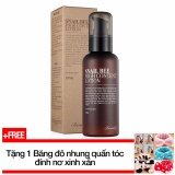 Sữa dưỡng da làm giảm mụn Benton Snail Bee High Content Lotion 120ml + Tặng 1 Băng đô nhung quấn tóc đính nơ xinh xắn