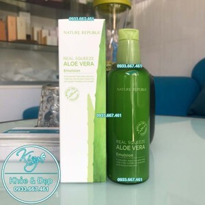 Sữa dưỡng da Nature Republic Real Squeeze Aloe Vera Emulsion 125ml