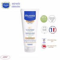 Sữa Dưỡng Da Toàn Thân  MUSTELA Cho Trẻ Sơ Sinh & Em Bé Da Khô - Mustela Nourishing Lotion with Cold Cream 200ml