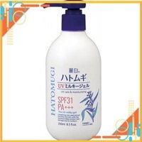 Sữa dưỡng Hatomugi, chống nắng vượt trội với chỉ số SPF31 PA+++ bổ sung độ ẩm, dưỡng da 250ml Nhật Bản FREE SHIP