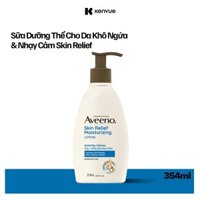 Sữa Dưỡng Thể Aveeno Skin Relief Moisturizing Lotion Cho Da Nhạy Cảm, Khô Ngứa 354ml