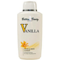 Sữa dưỡng thể Bettina Barty Vanilla (Đức) cho da tay và toàn thân bình 500ml