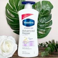 Sữa Dưỡng Thể Cấp Ẩm Phục Hồi Da Vaseline Intensive Care Advanced Repair 725ml (Màu Trắng)