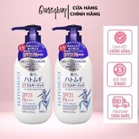 Sữa dưỡng thể chống nắng Hatomugi UV Milky Gel SPF31 PA +++