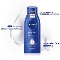 Sữa dưỡng thể chuyên sâu Nivea body milk chai 400ml (vỏ xanh) – nhập khẩu Đức