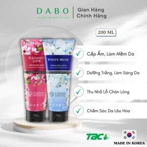 Sữa dưỡng thể DABO - White Musk Perfume 200ml