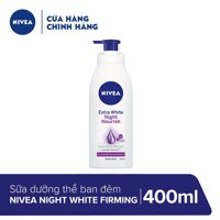 Sữa dưỡng thể dưỡng trắng & săn chắc da Nivea ban đêm 400ml - 88126 [bonus]