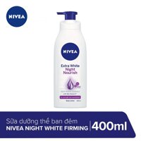 Sữa dưỡng thể dưỡng trắng & săn chắc da Nivea ban đêm 400ml _ 88126