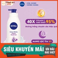 Sữa dưỡng thể giúp săn da, dưỡng trắng Nivea ban đêm (400ml) – 88126