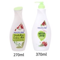 Sữa dưỡng thể Hazeline matcha lựu đỏ dưỡng ẩm sáng mịn da (230ml - 370ml)