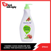 Sữa Dưỡng Thể Hazeline Matcha & Lựu đỏ Chai 370Ml