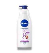 Sữa dưỡng thể làm mềm, dưỡng trắng da ban đêm Nivea Extra White Night Nourish Body Lotion loại màu tím 350ml