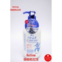 Sữa dưỡng thể làm trắng, chống nắng Hatomugi Naturie Nhật Bản SPF31 PA+++