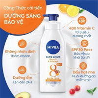 Sữa dưỡng thể Nivea Extra White Spf 30 350ml ( mẫu mới)