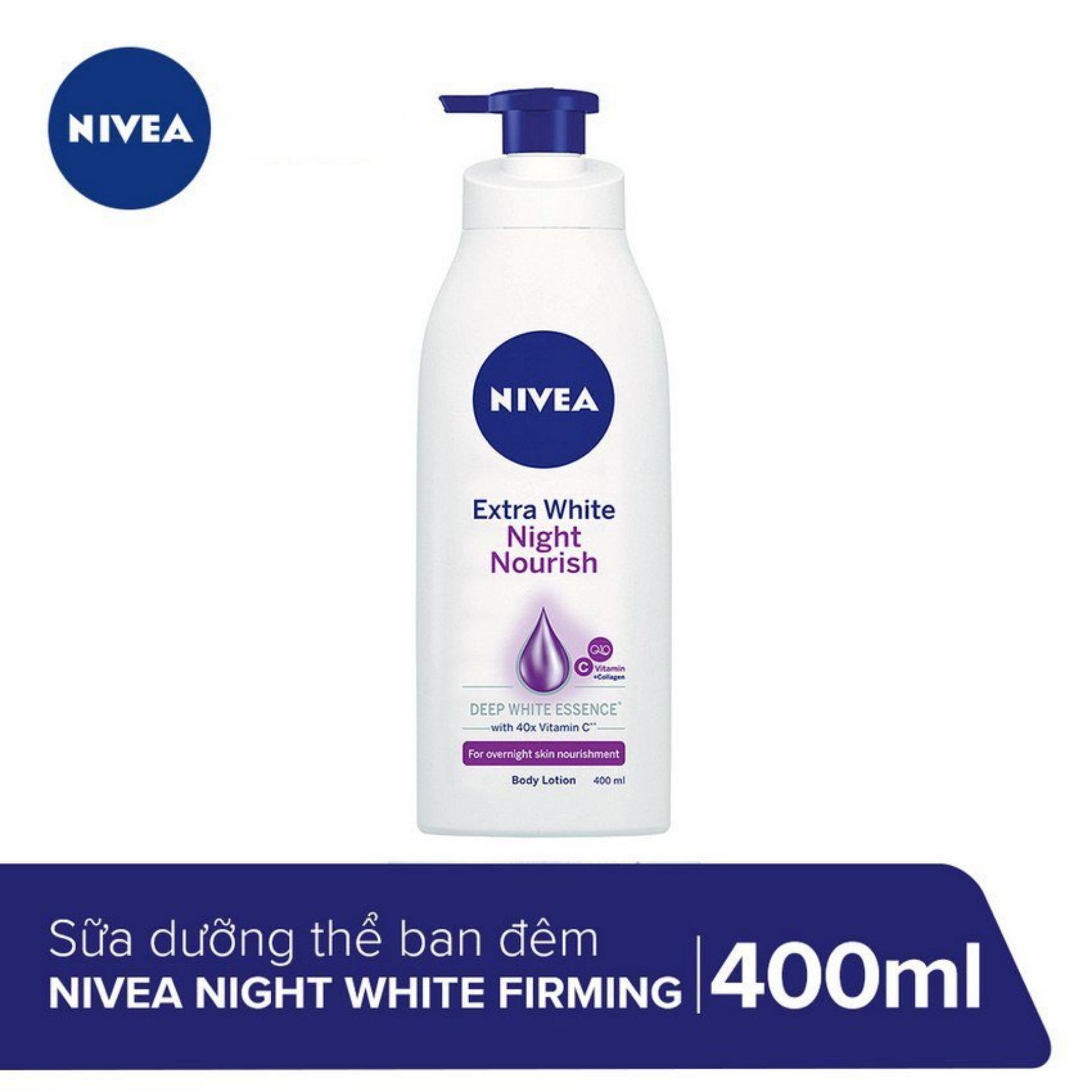 Sữa dưỡng thể NIVEA Trắng da ban đêm 400ml