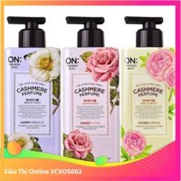 Sữa Dưỡng Thể Nước Hoa On The Body Cashmere Perfume Hàn Quốc 400ml hàng mới về