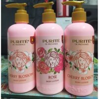 Sữa dưỡng thể Purite Anh Đào,Hoa Hồng 250ml