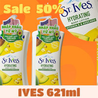 Sữa dưỡng thể St. Ives 621ml Vitamin E & dưỡng ẩm da [Hàng chính hãng DKSH nhập khẩu] (có tem phụ)