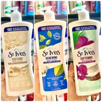 Sữa Dưỡng Thể St.Ives Soothing Oatmeal & Shea butter Body Lotion dành cho da rất rất khô 621ml