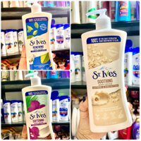 Sữa Dưỡng Thể St.Ives Stives Soothing Oatmeal & Shea butter Body Lotion dành cho da rất rất khô vào mùa đông621ml