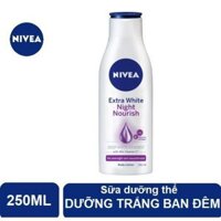 Sữa dưỡng thể trắng da ban đêm Nivea 250ml