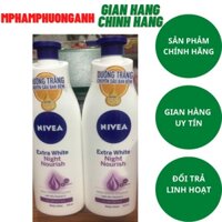 Sữa Dưỡng Thể Trắng Da Chuyên Sâu Nivea Ban Đêm 400ml