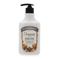 Sữa dưỡng thể trắng da và giữ ẩm Organia White Milk Body Essence Lotion 400ml