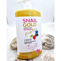 Sữa Dưỡng Thể Trắng Da Precious Skin Snail Gold Arbutin Mix Berry Dưỡng Trắng Sáng 500ml Mustela