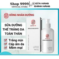 Sữa dưỡng thể trắng mịn da, dưỡng ẩm ĐỒNG NHÂN ĐƯỜNG 250g chính hãng nội địa Trung kem body dưỡng da toàn thân SHOP 9999