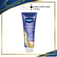 Sữa dưỡng thể Vaseline 10 X xanh Healthy Bright Gluta Hya Serum Burst Lotion Overnight Radiance Repair