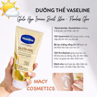 Sữa Dưỡng Thể Vaseline 10X Trắng Da, Mờ Thâm Đều Màu Da Vaseline Healthy Bright Gluta-Hya Serum Burst 330ml (VÀNG)