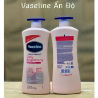 Sữa dưỡng thể vaseline màu hồng heathy white dưỡng ẩm làm sáng và mềm mịn da 725ml India