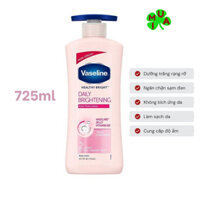 Sữa dưỡng thể vaseline màu hồng heathy white dưỡng ẩm làm sáng và mềm mịn da 725ml
