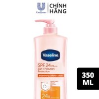 Sữa Dưỡng Thể Vaseline Sáng Da Chống Nắng (Mới) Healthy White Sun + Pollution Protection SPF24/PA++ 350ml