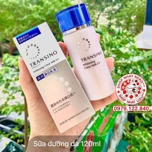 Sữa dưỡng trắng da trị nám Whitening Clear Milk Transino 120ml
