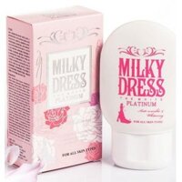 Sữa dưỡng trắng và chống lão hóa Milky Dress The White Platinum (65ml)