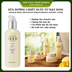 Sữa dưỡng xoài sáng da Mango Seed Silk Moisturizing Lotion The Face Shop