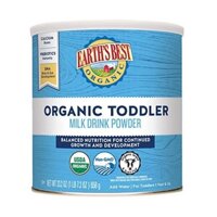 Sữa Earth’s Best Organic Toddler của Mỹ cho trẻ từ 1 tuổi hộp 658g (earth’s best xanh)