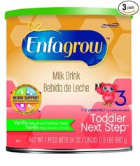 Sữa Enfagrow số 3 nắp xanh vị vani cho bé từ 1 đến 3 tuổi