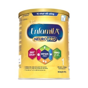 Sữa bột Enfamil A+ 1 - hộp 400g (dành cho trẻ từ 0 - 6 tháng)