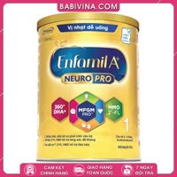 Sữa Enfamil A+ NeuroPro Số 1 830g l Dành Cho Trẻ Từ 0-6 Tháng Tuổi (ENFAMIL A+ 1)