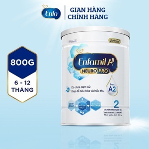 Sữa Enfamil A2 NeuroPro số 2 800g (Follow Up Formula, 6 - 12 tháng tuổi)